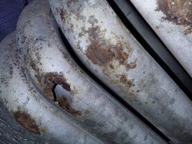Cracked heat exchanger